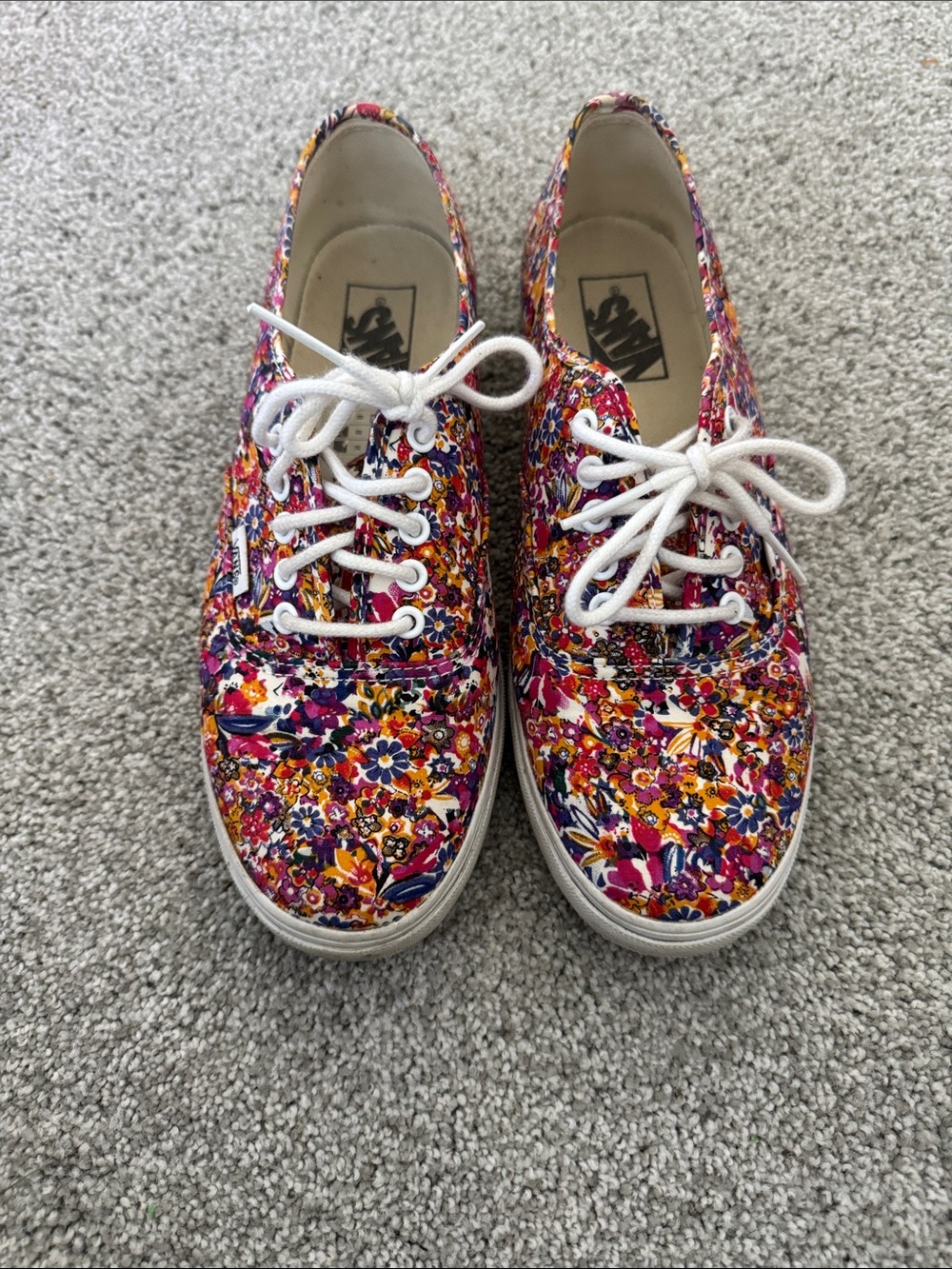 Vans floral size 8.5